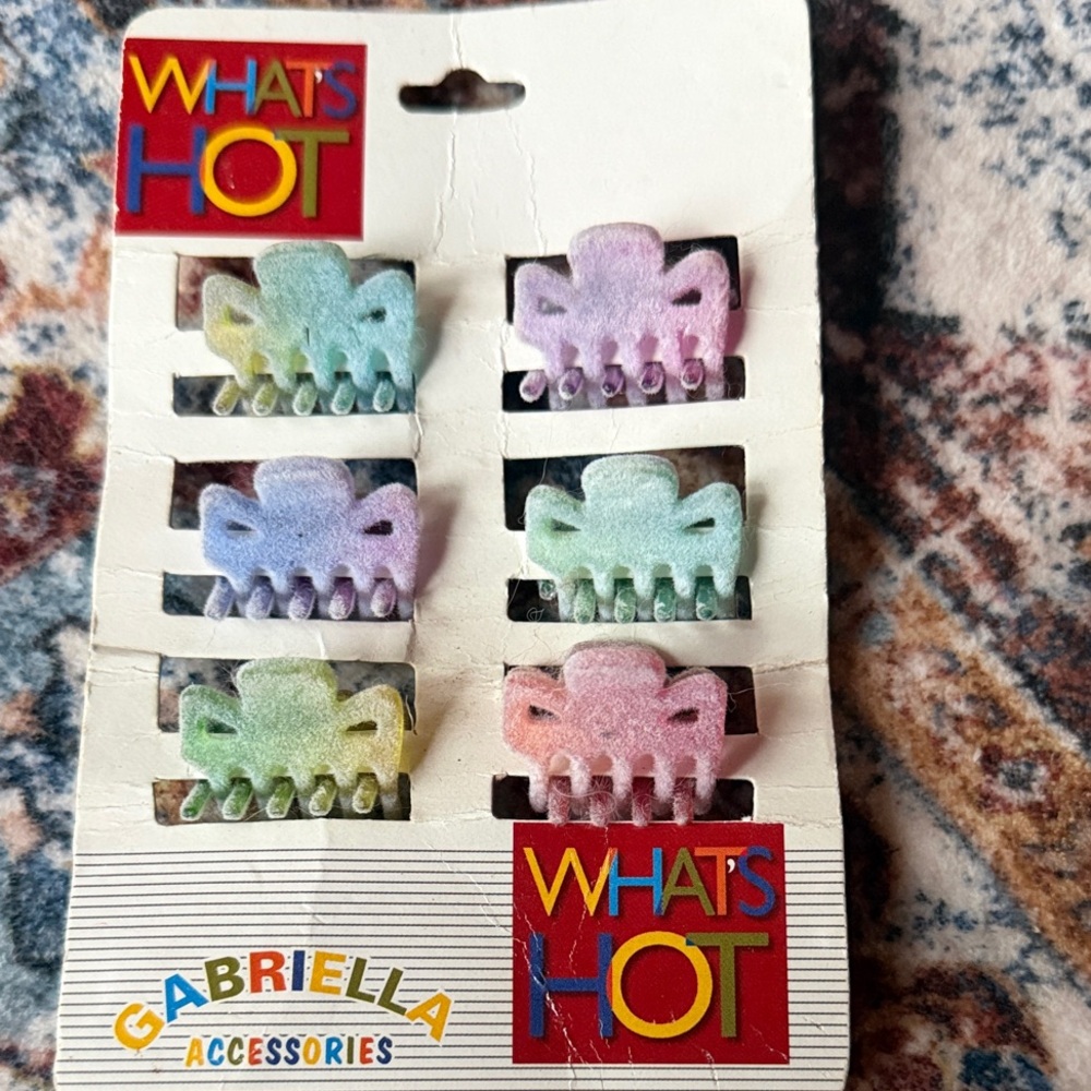 Y2K small Pastel Hair Clips 1999
